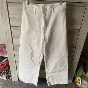 Zara The Marine Straight Off White Jeans